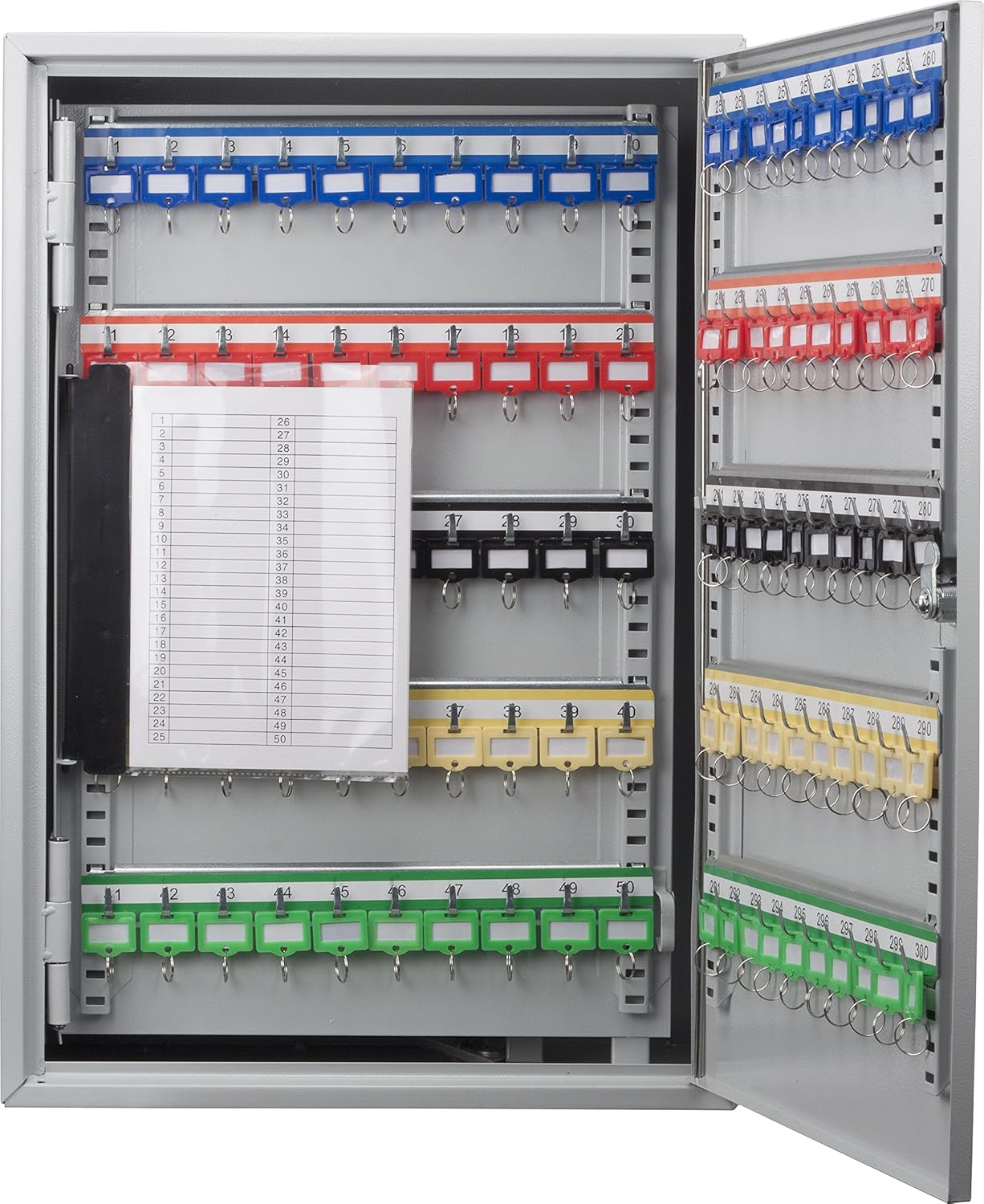 BARSKA Large Key Cabinet with Key Lock (300 Position Key Cabinet)