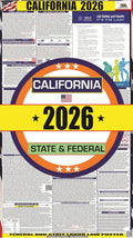 2026 California (CA) State Labor Law Poster - State, Federal and OSHA Compliant Laminated Poster - Spanish Version - Ideal for Posting in The Workplace - Easy to Read