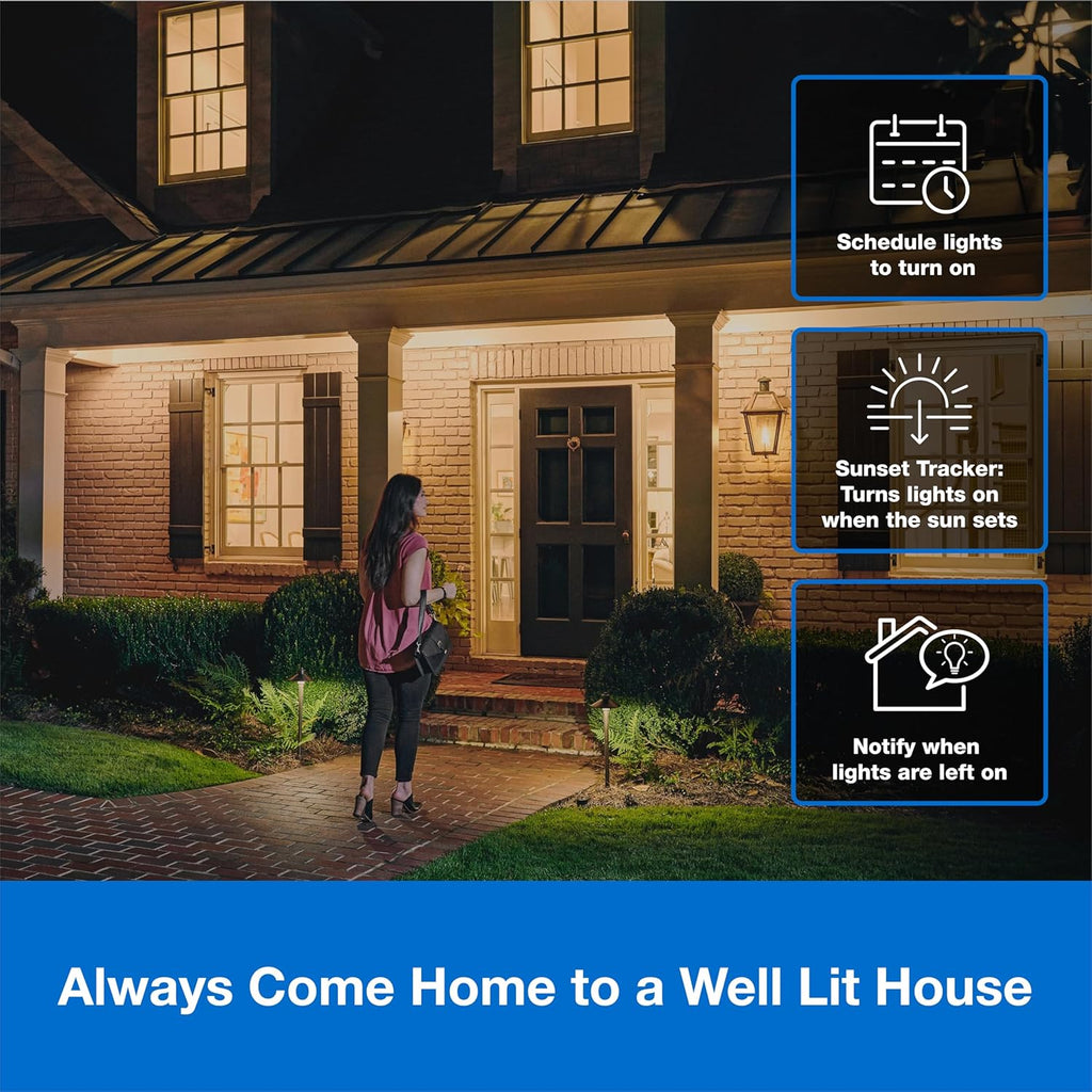 Lutron Caseta Original Smart Light Switch Kit w/ Wall Plate and Smart Hub, Compatible w/ Alexa, Apple Home, Google Home, Single-Pole/3 Way, 5 Amp, P-BDG-PKG1WS