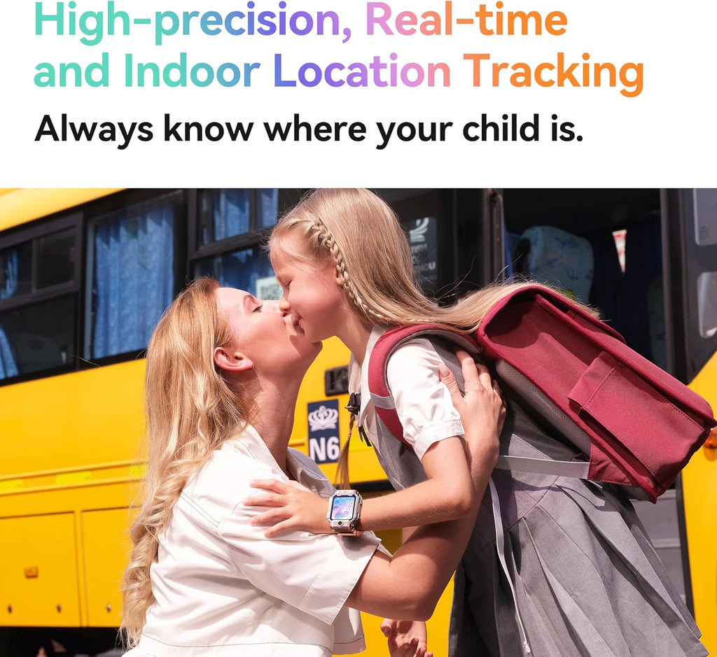imoo X10 Kids Smartwatch, Smartwatch with Long-Lasting HD Video & Phone Call, Kids GPS Watch with Real-time Locating，14 Days History, Multisport Mode，IPX8 Water-Resistant，Only Works on Verizon（Grey）
