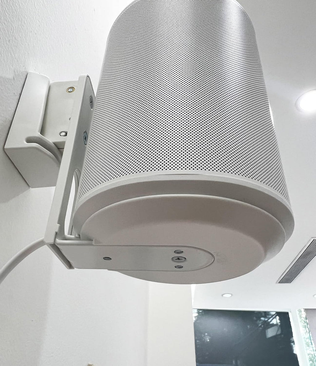 ynVISION.DESIGN Adjustable Wall Mount Compatible with Sonos ERA 100 Speaker - White 2 Pack
