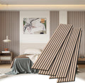Stylish Decorative Wall Panels, 4 Pack 8 x 1 ft, Modern Acoustic Wood Panels with Felt Backing, Natural