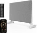 Ballu Mica Infrared Space Heater Indoor Use,Large Room Panel Heater with Programmable Thermostat,WiFi App Control,Portable Stand or Wall Mount,Energy Efficient Smart Quiet Heater,Work with Alexa,White