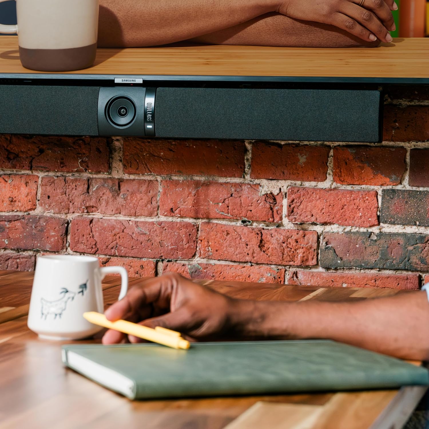 Owl Bar Video Conferencing Device — 4K Video Conferencing Bar with Active Speaker Focus (Add a Meeting Owl 4+, Meeting Owl 3 or Meeting Owl Pro for 360-Degree Coverage and Automatic Camera Switching)