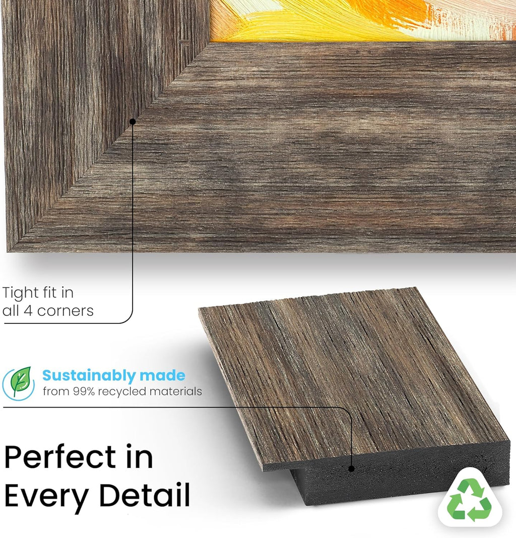 Distressed Barnwood 32" Premiere Deco TV Frame - Compatible ONLY with Samsung The Frame TVs (Fits 2021-2025, LS03A, LS03B, LS03C, LS03D, LS03FA)