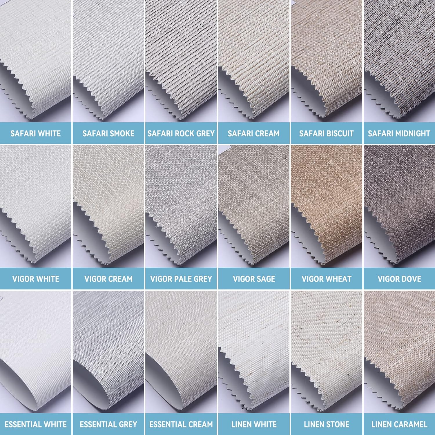 SmartWings Motorized Roller Shades Work with Matter Thread Homekit Z-Wave Alexa Google, 100% Blackout Smart Blinds for Windows, Cordless Remote Control Window Shades, Customized Size, Fabric Sample