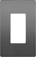 LIDER Matte Finish Decorator Switch Cover, Screwless Wall Plate, Mid-Size 1-Gang 4.88" x 3.11", Unbreakable Polycarbonate Thermoplastic, UL Listed, LSWP-31M-SG, Space Gray