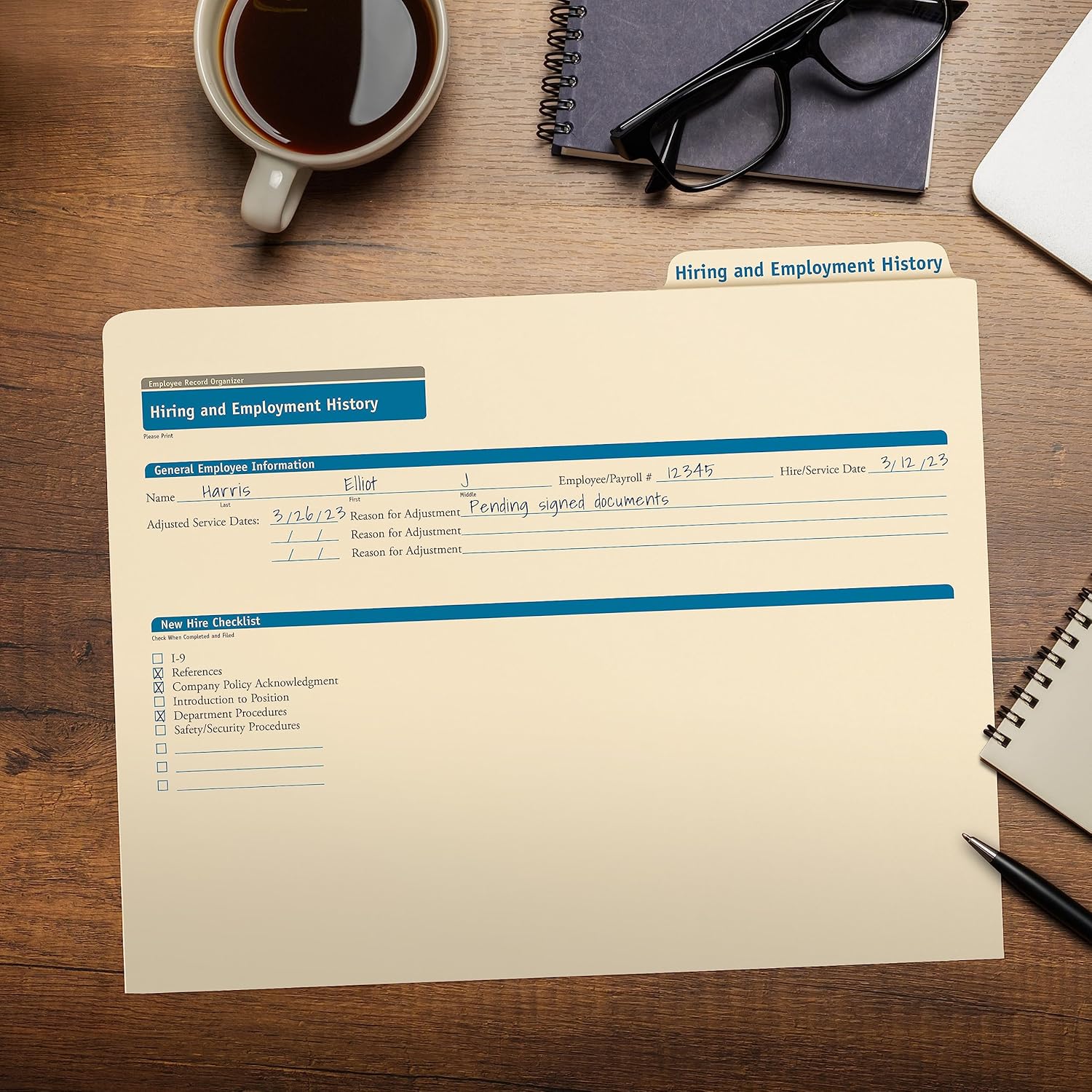 ComplyRight Hiring/Employment Folder | 11.75” x 9.5” | HR and Employee Management | 25-Pack
