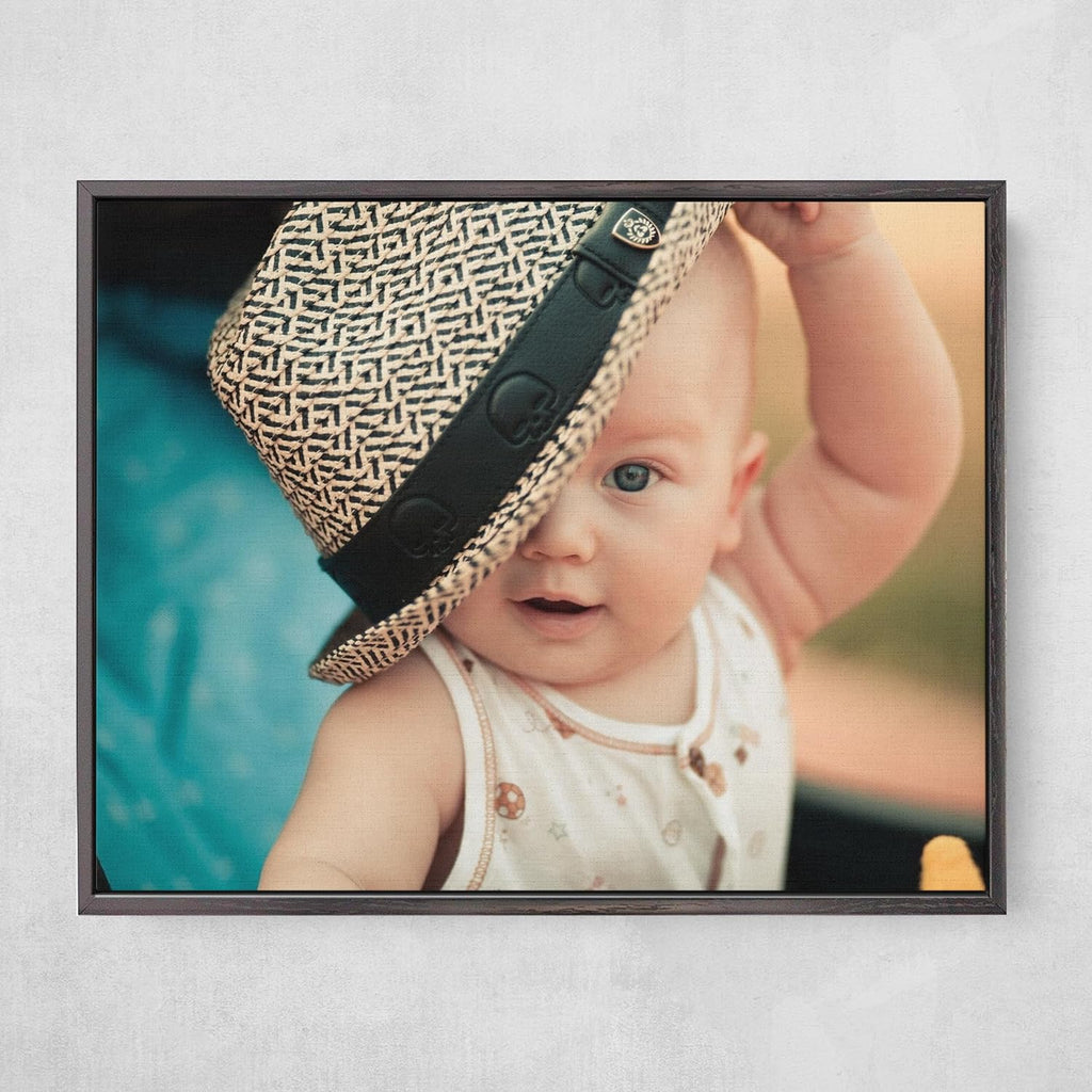 P&L ART. Personalized Custom Canvas Prints: Photo On Canvas Transform Your Photos into Stunning Framed Wall Art Digitally Printed Photo To Canvas Ideal for Home Decor Gifts Keepsakes Black 8X10
