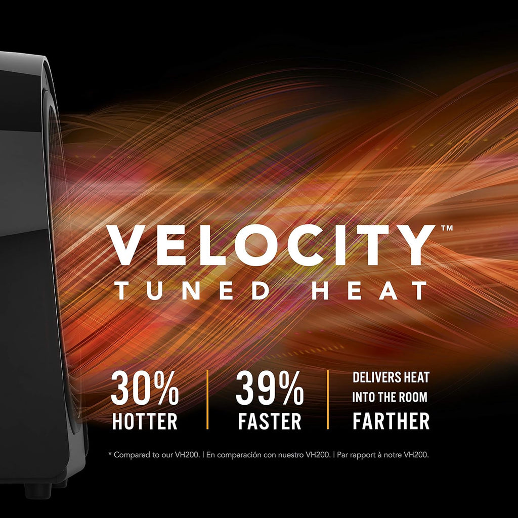 Vornado Velocity 3R Whole Room Space Heater with Timer, Adjustable Thermostat, and Advanced Safety Features, Black