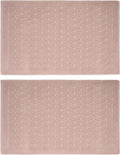 BAGNO MILANO Turkish Bath Towels, Soft Plush Jacquard Luxury Bath Towels, Quick Dry Towel Set (Latte, 2 Pcs Bathmat Set)