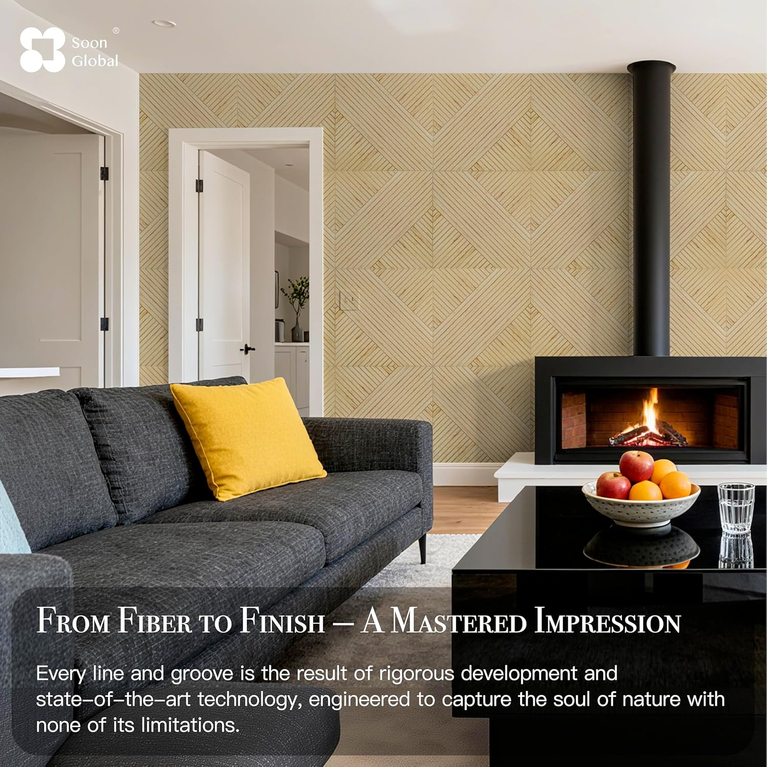 Acoustical Wall Panels, 6-Piece 23.62 X 23.62 Inches Art Acoustic Panels, Decorative Acoustic Panels, Acoustic Wall Panels, Sound Absorbing Wall Art, Harvest Cross