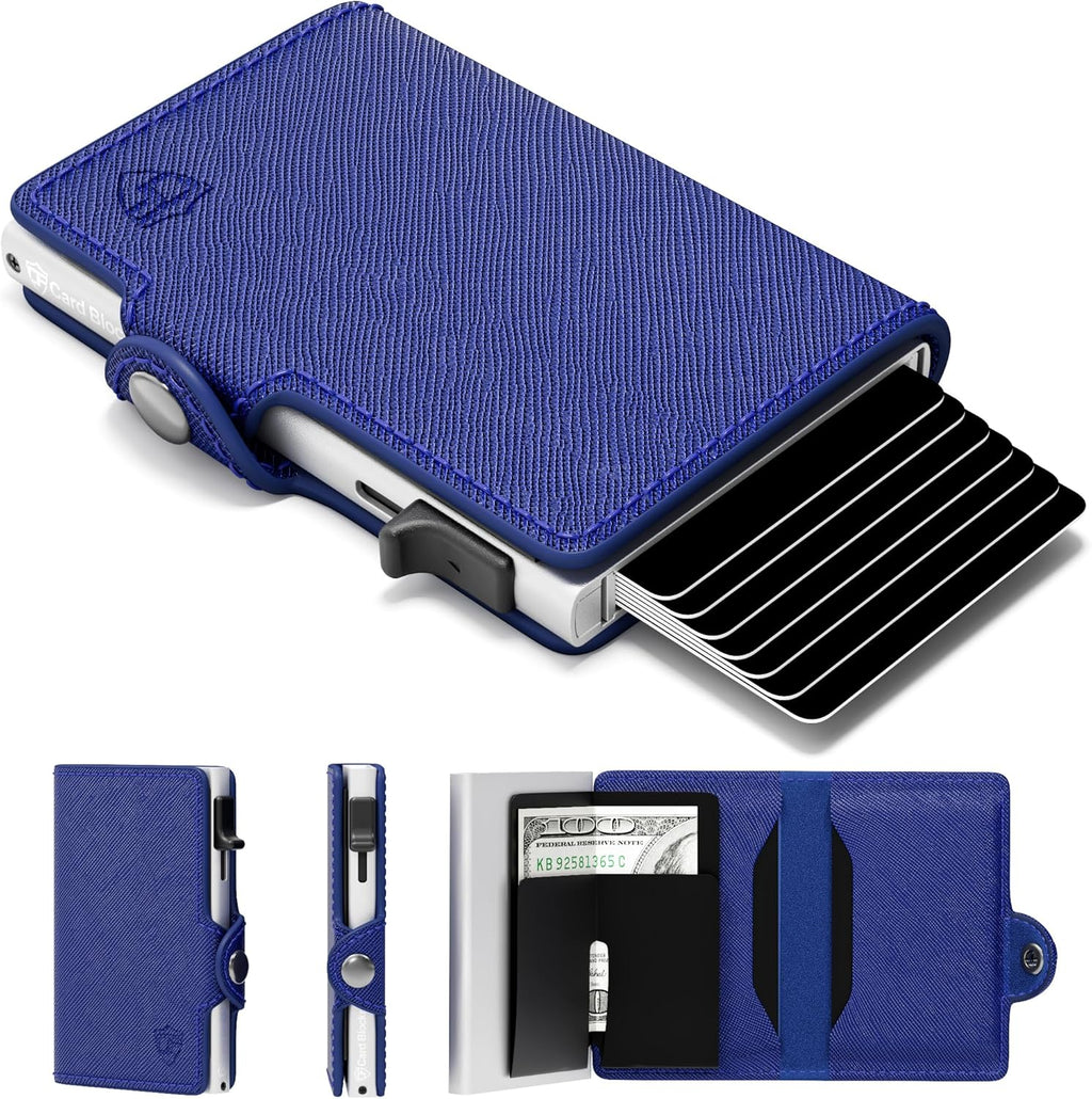 Conceal Plus Small RFID Wallet for Women, Slim Compact RFID Blocking Credit Card Holder Womens Wallet, Smart Pop Up Minimalist Card Case, Holds 4-6 Standard Cards Plus Cash & ID, Compact Travel Wallet