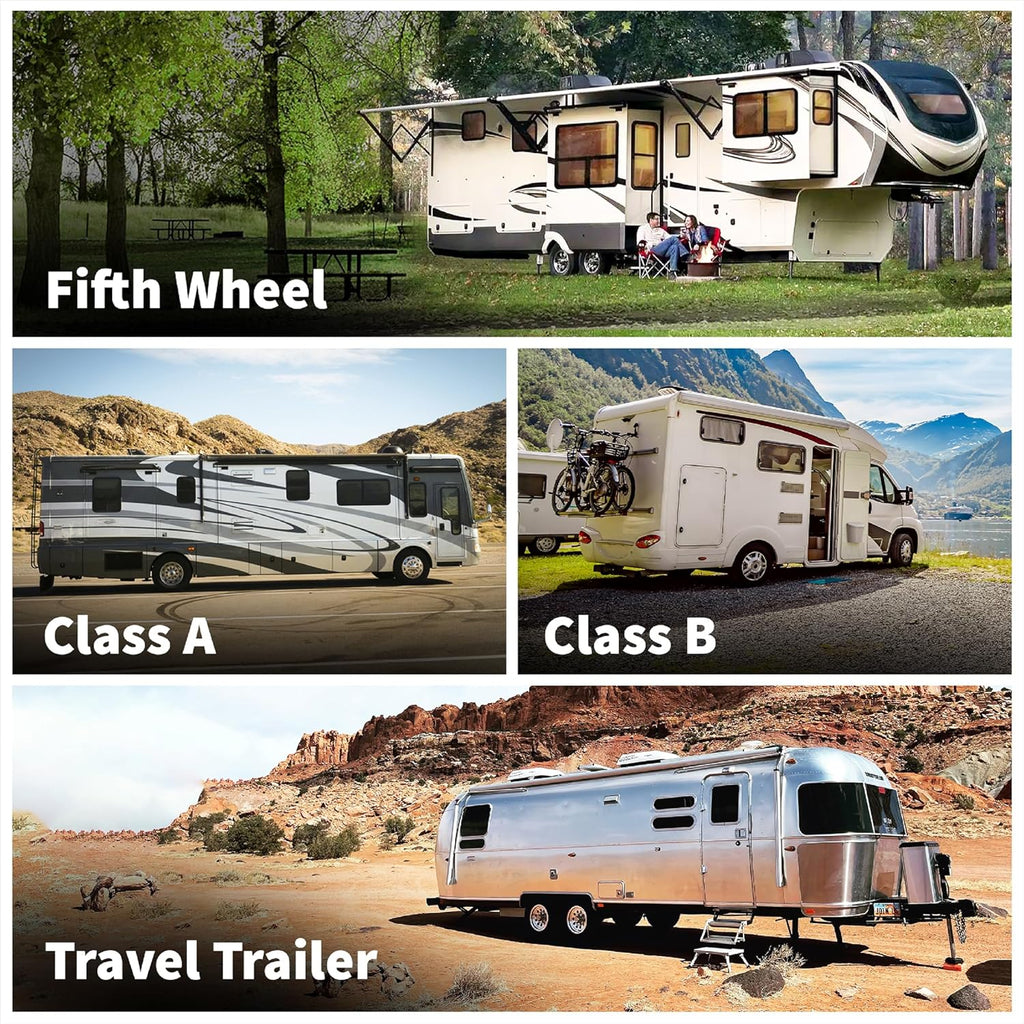 SnapPad Xtra Singles RV Jack Pads – Fit for Fifth Wheels, Class A & B Motorhomes, Travel Trailers - Compatible with Major RV Brands & Leveling Systems - for 9” Round Jack Feet - Made in USA