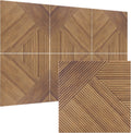 TO-TH Acoustic Wall Panels,6 Pack Total Size 72 x 48 Inches,Self-Adhesive Decorative Acoustic Panels for Wall and Ceiling,3D UV Printing with Wood Look,Beech