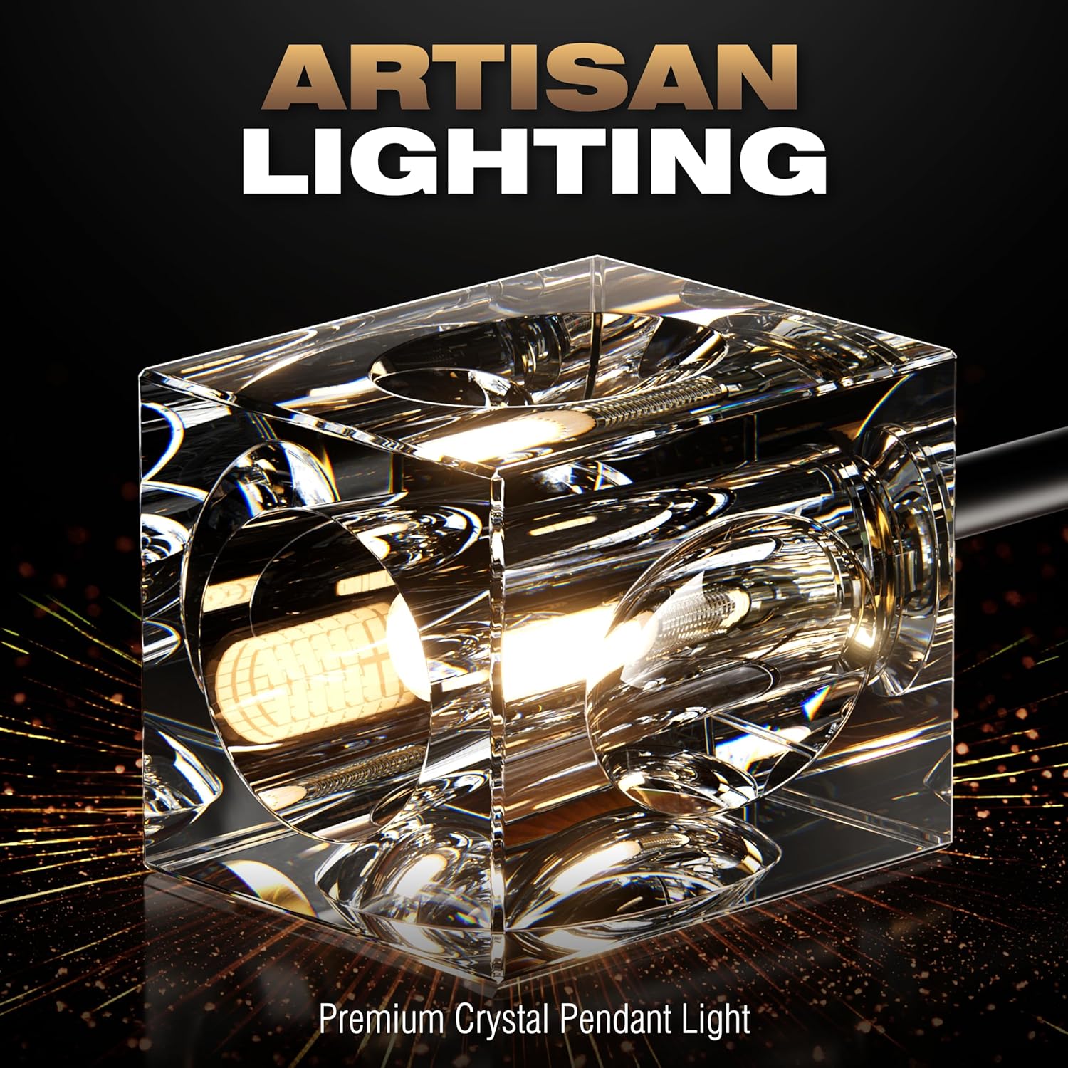 Crystal Chandeliers for Dining Room Light Fixtures,Gold Sputnik Chandelier with 12-Lights,Modern Adjustable Height Semi Flush Mount Ceiling Light Fixture for Kitchen Island Bedroom Entryway