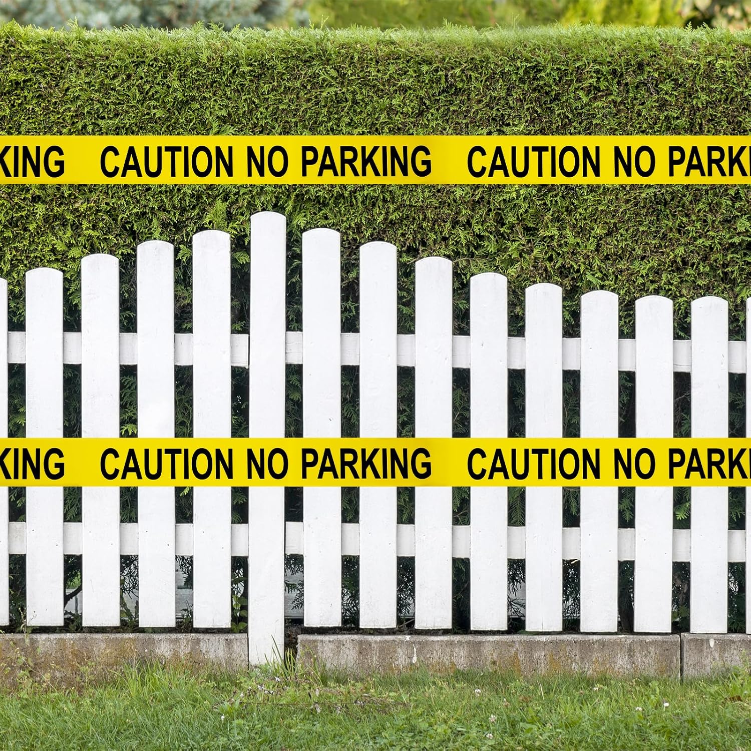 Caution NO Parking Tape – 3 Inch x 1000 Feet Each | Bright Safety & Hazard Tape with Bold Black Text for Construction, Events, and Dangerous Areas (Caution NO Parking, 2 Pack)