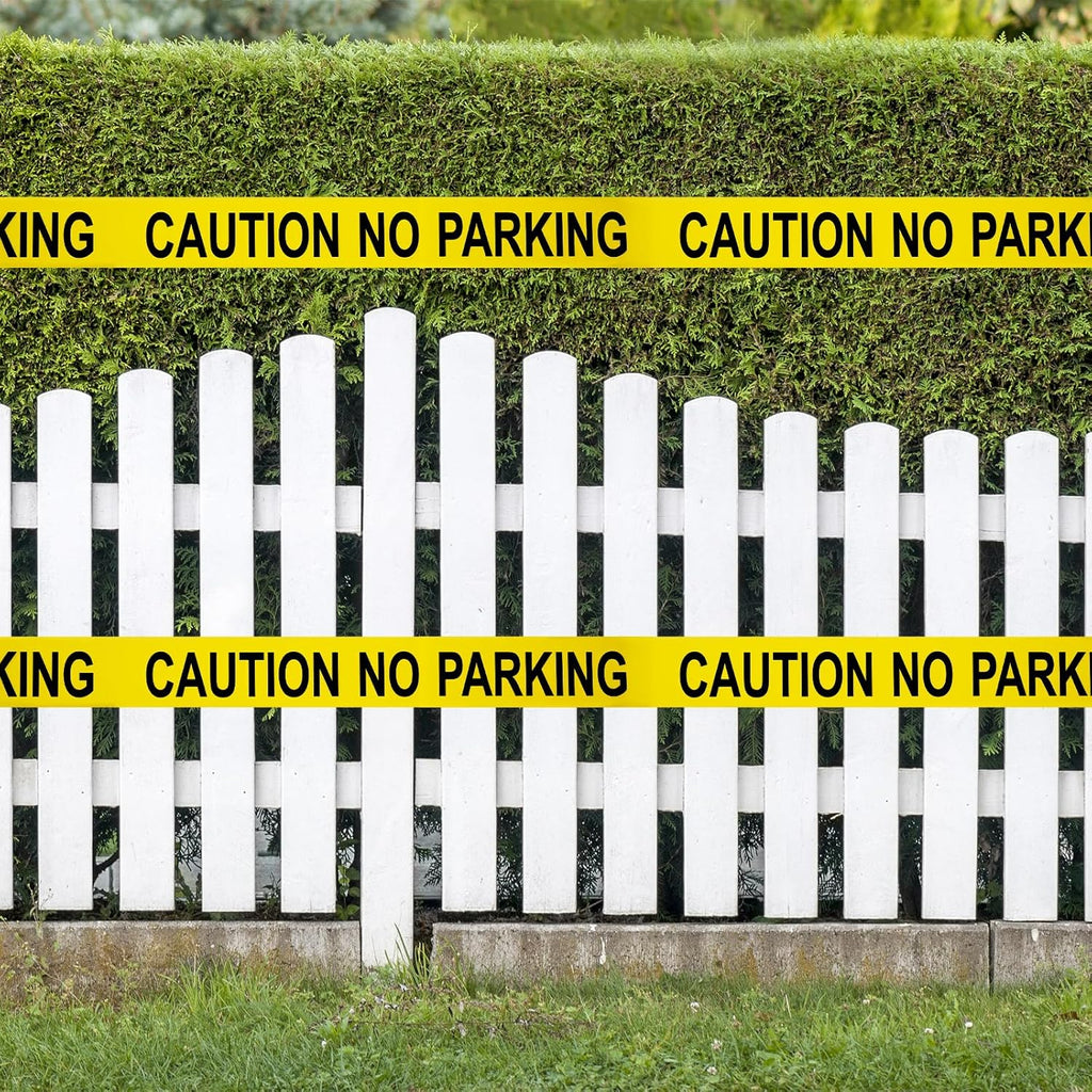 Caution NO Parking Tape – 3 Inch x 1000 Feet | Bright Safety & Hazard Tape with Bold Black Text for Construction, Events, and Dangerous Areas (Caution NO Parking, 1 Pack)