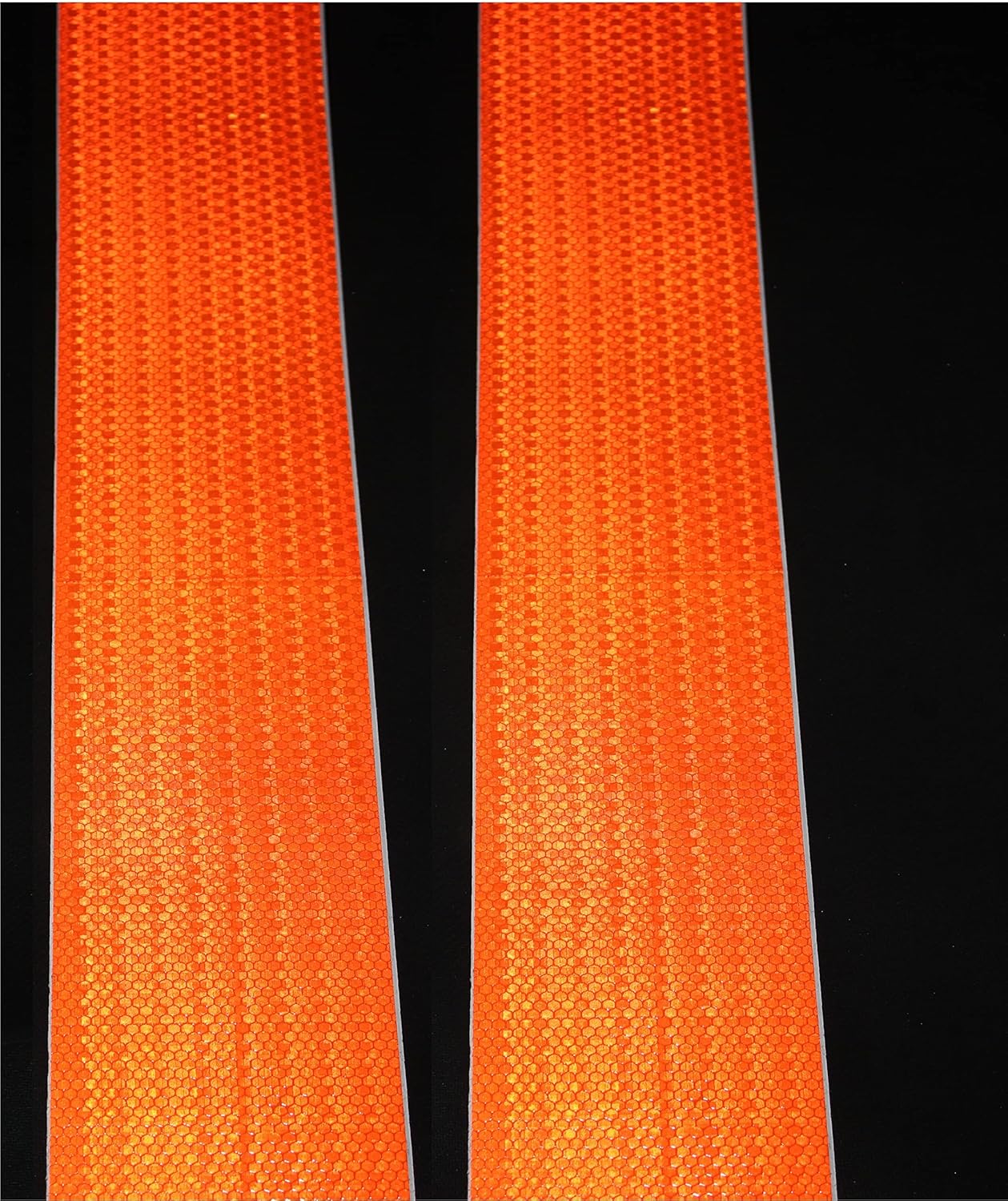 Orange Reflective Tape Outdoor Waterproof 4 inch Wide, High Visibility Industrial Marking Tape, Safety Adhesive Stickers (68 feet,3 Rolls)