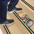 Glow in The Dark Anti Slip Tape for Stairs 2 Pack Safety Grip Strips 2in x 16.4ft Waterproof Non Skid Traction Tape for Indoor & Outdoor Steps Black with Bright Green Walk Caution Tape