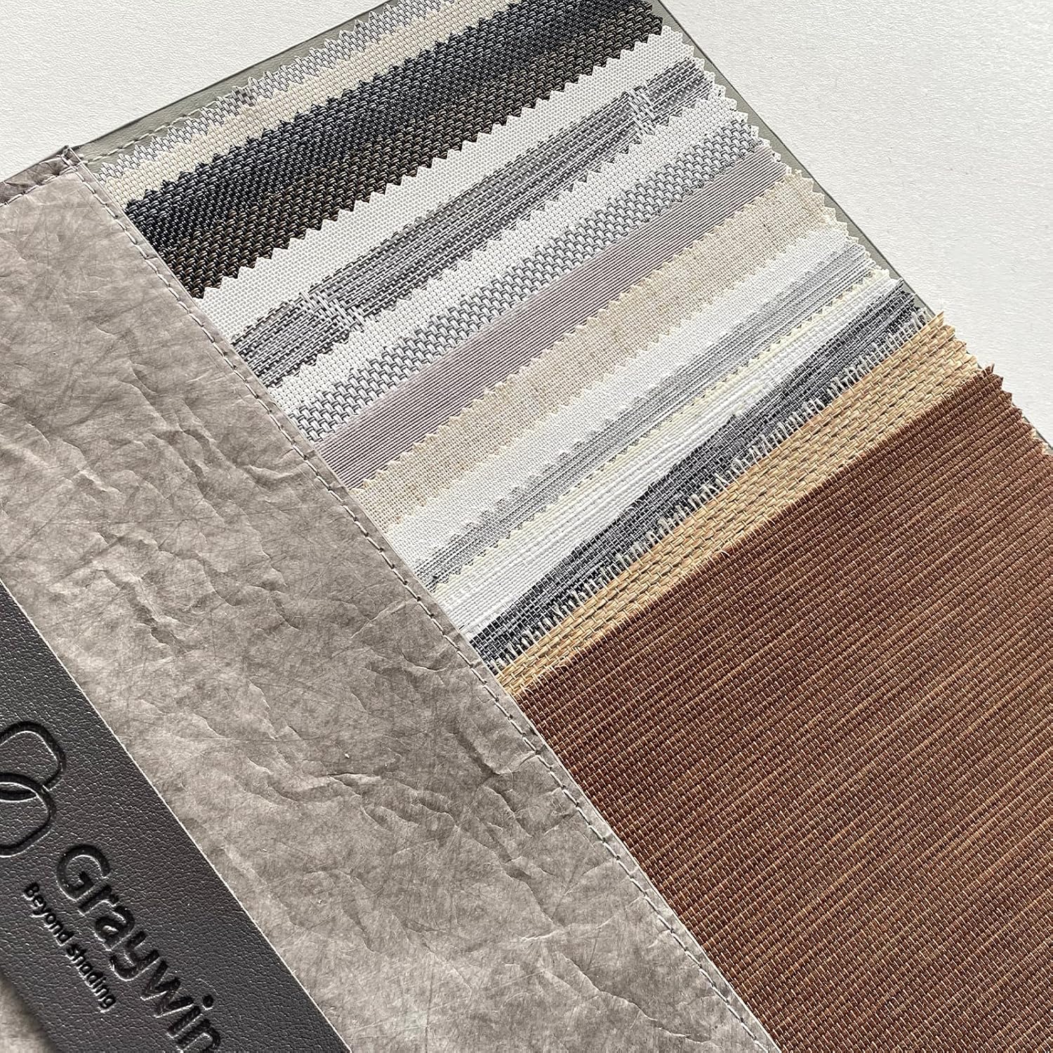 Graywind Motorized Light Filtering Shades for Windows Doors (Fabric Samples)