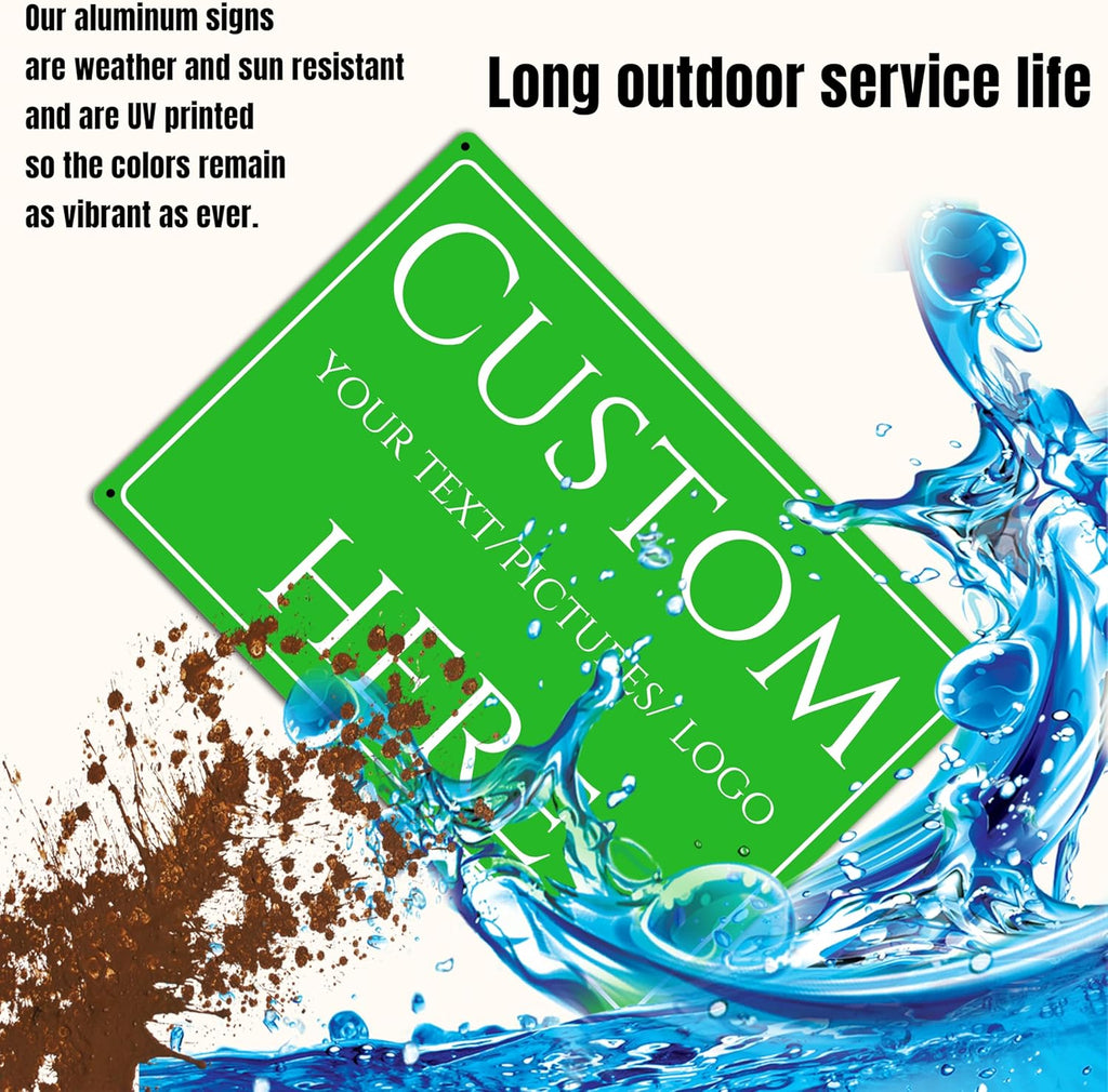 Custom Sign,make your own sign custom，front door sign, be right back,Customize for Office, Business, Workplace, office, Home, Delivery Signs,Double-sided(18 * 14 Inch)