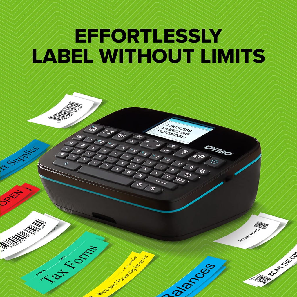 DYMO LabelManager Executive 640 CB Portable Label Printer Kit with Carry Case and 3 Label Cassettes, Compact QWERTY Label Maker, Bluetooth & USB Connectivity, Compatible with DYMO D1 Labels