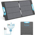 110W Portable Solar Panel for Power Station, 23.5% High Efficiency ETFE Foldable Solar Panels Charger, QC3.0 USB-A &Type-C Output, IP67 Waterproof for RV, Outdoor Camping, Off Grid Blackouts