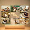 Custom Picture Frame with Photo, Personalized Photo Frame with Night Light, Customized Picture Frames, Personalized Valentines Day Gifts for Mom, Baby, Kid, Family
