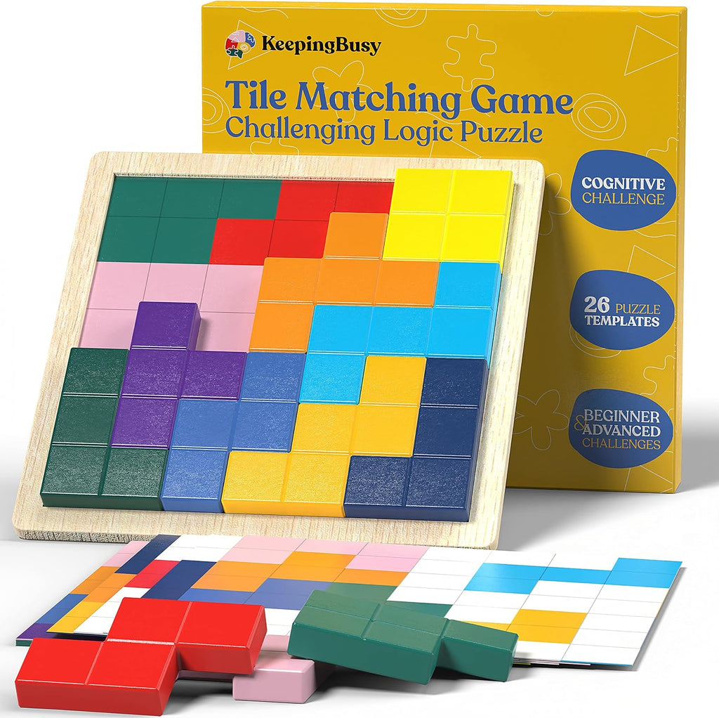 Keeping Busy Tile Matching Dementia Activities for Seniors | Memory Games for Seniors with Dementia Products for Elderly Brain Games for Adults Alzheimers Products for Elderly Brain Puzzles for Adults