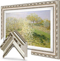 Ornate Silver 55" Premiere Deco TV Frame - Compatible ONLY with Samsung The Frame TVs (Fits 2021-2025, LS03A, LS03B, LS03C, LS03D, LS03FA)