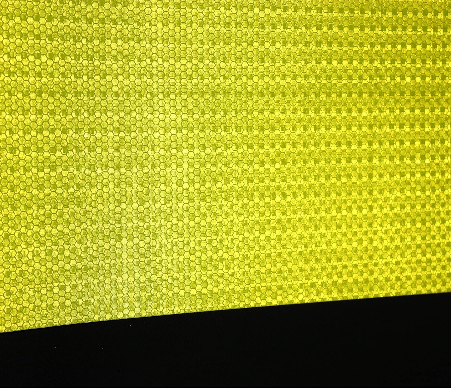 Fluorescent Yellow Reflective Tape Outdoor Waterproof 6 inch, High Visibility Warning Safety Industrial Marking Tape (11 feet)